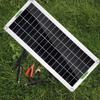 30W Polycrystal Solar Panel Flexible Solar Panel For Camping Car Traveling Outdoor Emergency Power Accessory