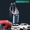 New Starlight Car Charger Adapter 120W Super Fast Car Phone Charger with Dual Retractable Cable USB Type C Cigarette Lighter