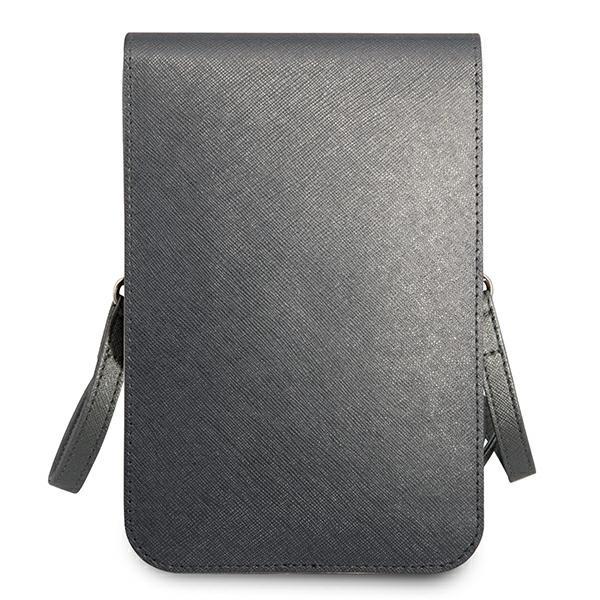 Torebka Guess Saffiano Triangle Szara