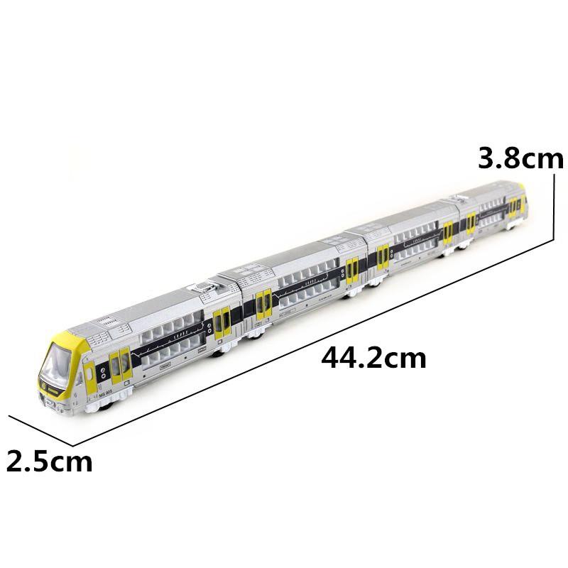 Train Doubledeck Subway Toy With Magnet Connection For Kids And Model Collectors
