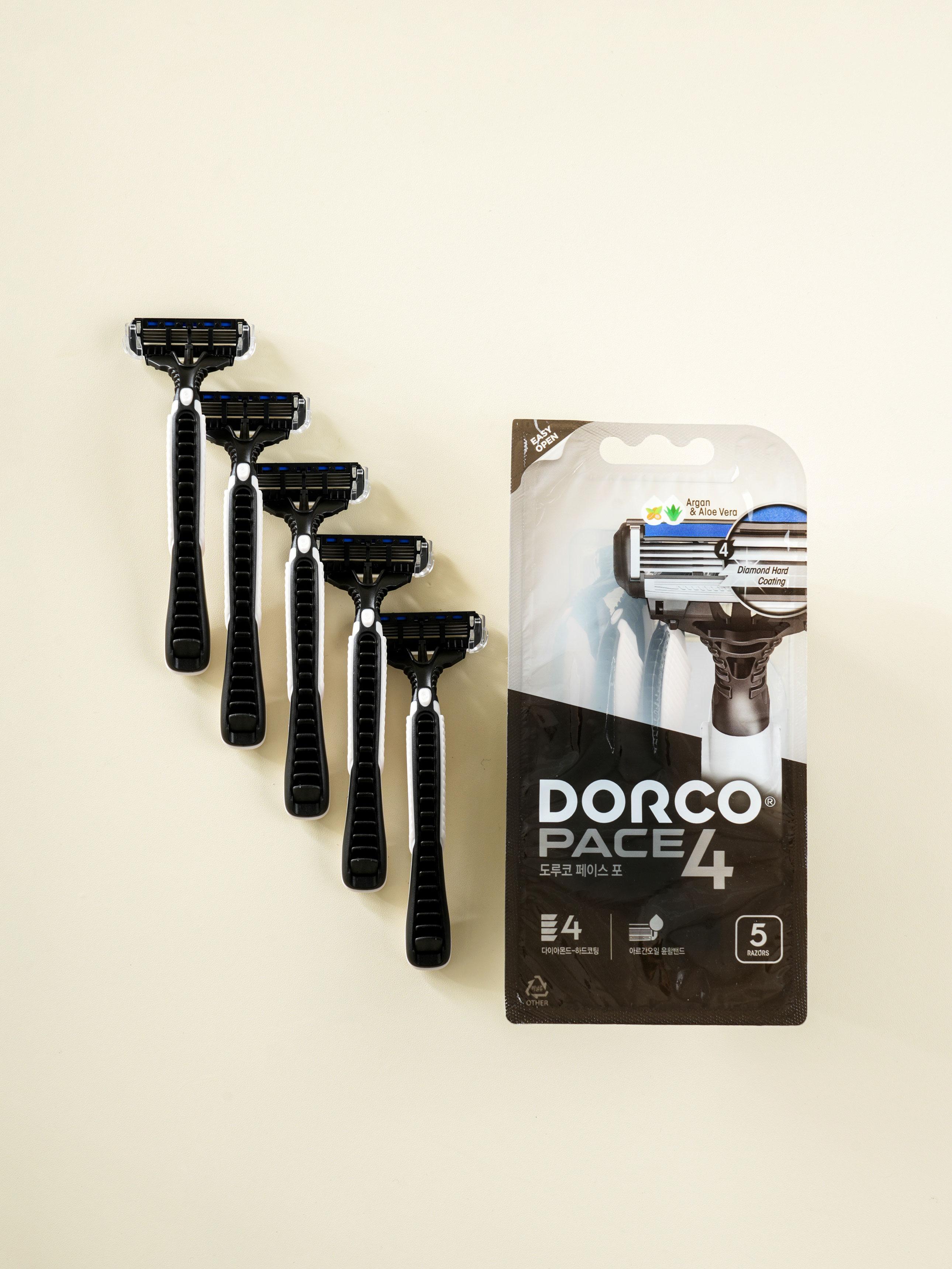 Мужская бритва Dorco PACE4 с 4 лезвиями (5-Pack) 1ea