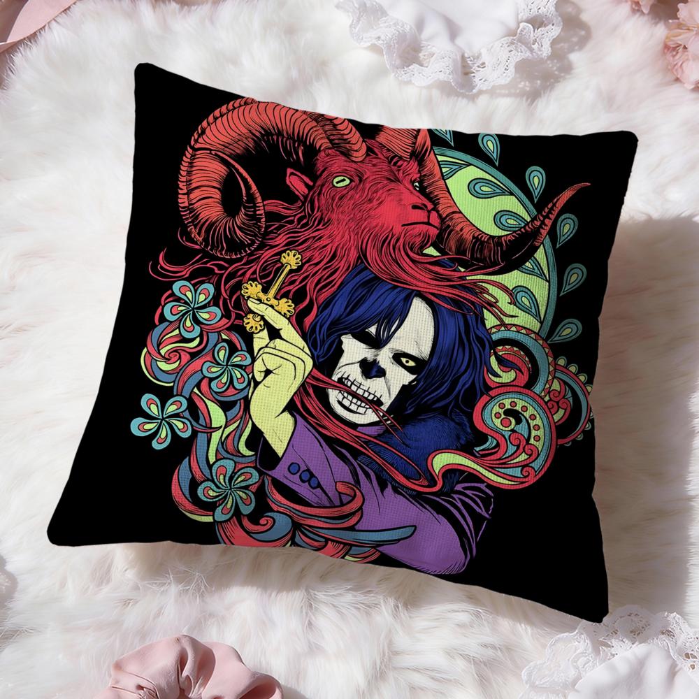 cool band Ghost Cushion Cover Premium Comfort Reversible Pillow Cove -Two in One Design for Any Room & Car Interior