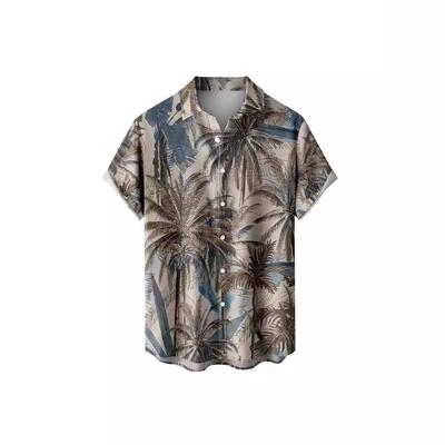Men'S Hawaiian Vacation Casual Short Sleeve Shirt 3D Printed Fashion Loose Lapel