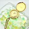 Used [Beautiful/New Battery] SEIKO Pocket Watch Gold Roman 7320-0090 360189
