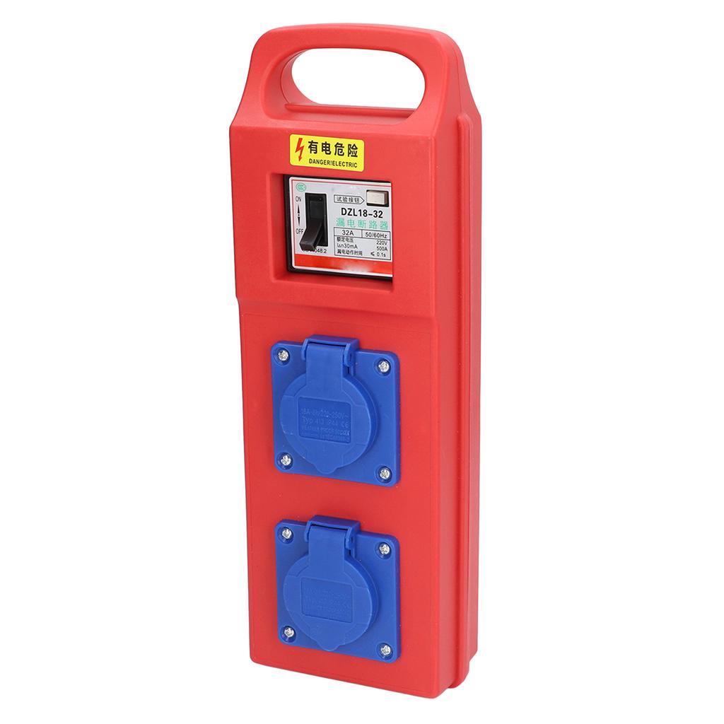 2 Position 3 Hole Industrial Outlet Portable Distribution Box Electrical Power Outlet 220?250VAC