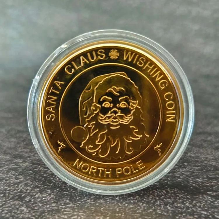 Souvenir Coin Merry Christmas Commemorative Coins Collection Metal Crafts Vintage Home Decors Home Accessories Gift Collections