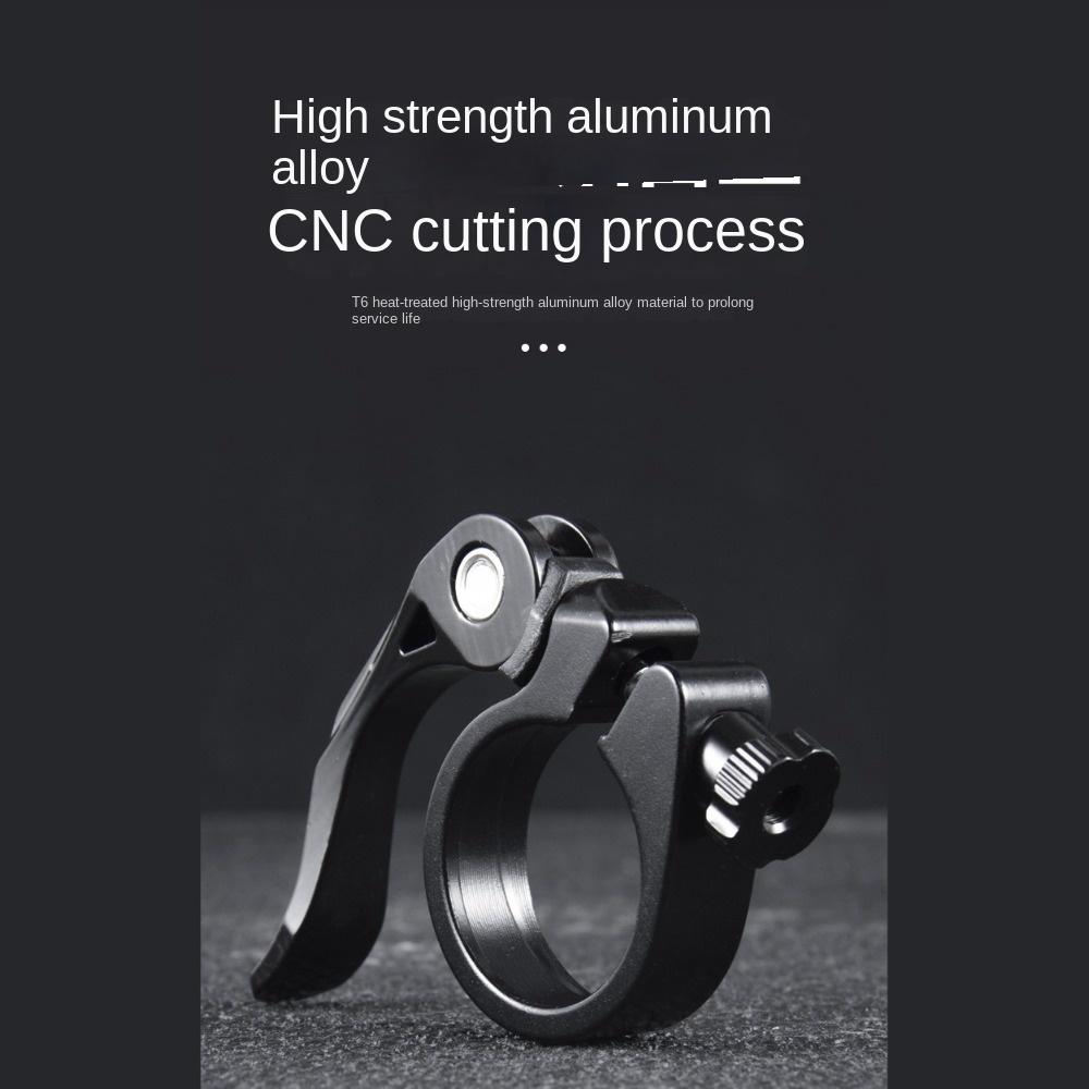 1pc Aluminium Bike Canoe Saddle Collar Bolt Wear-resistant Ultralight Quick Release Clamp  Seat Post