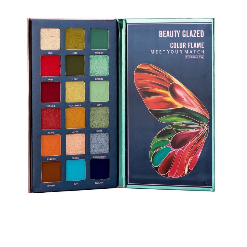 BEAUTY GLAZED - Color Flame Butterfly Eyeshadow Palette (18 Colours)