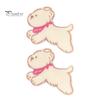 Girl Hairpin 2Pcs Acrylic Color Matching Puppy Shape Hair Lightweight Clips Side Bang Pins Styling Accessories Contrasting Scarf