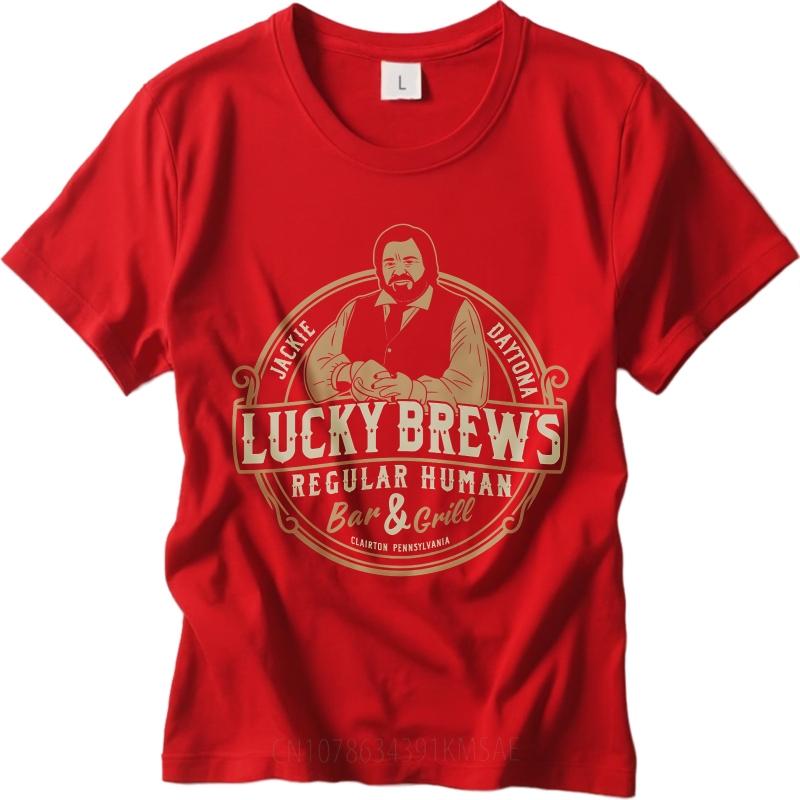 Stylish For Him Summer Tshirt Lucky Brews Regular Human Bar And Grill Short Sleeve Soft Oneck Women Tops Relaxed Fit Tshirt