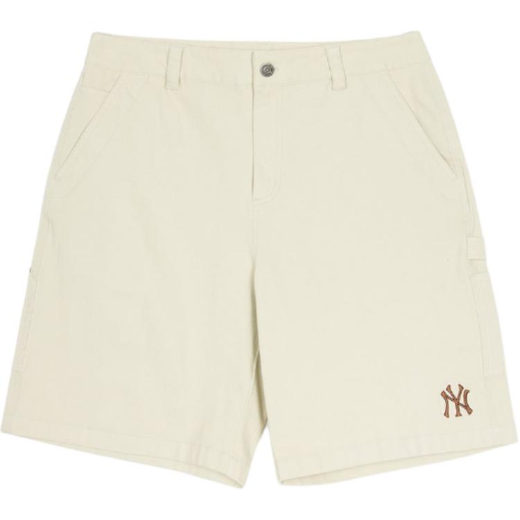 New MLB Casual Shorts Men's Beige 3ASMV0353-50SAM