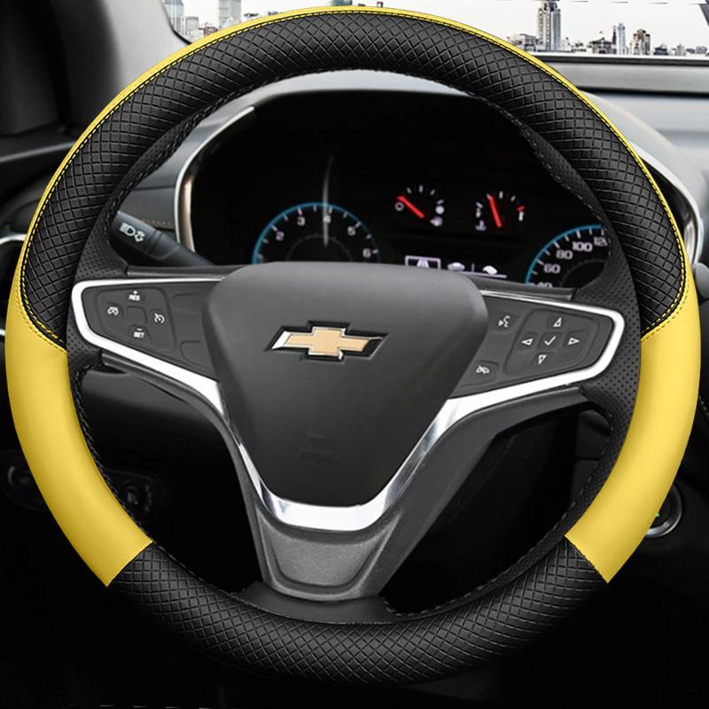 

Microfiber Leather Car Steering Wheel Cover Non-slip breathable For Chevrolet Malibu XL 2015-2019 Equinox 2017-2019