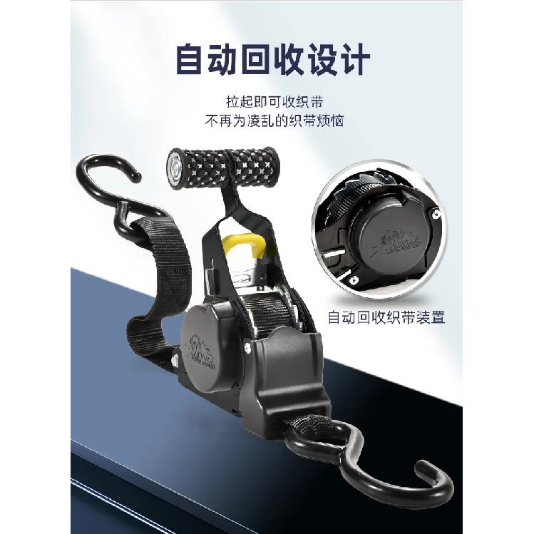 Retractable Ratchet Straps Tie Down Set for Motorcycle Car SUV Cargo Luggage Secure Transport Load Tensioner Belt Auto Accessori