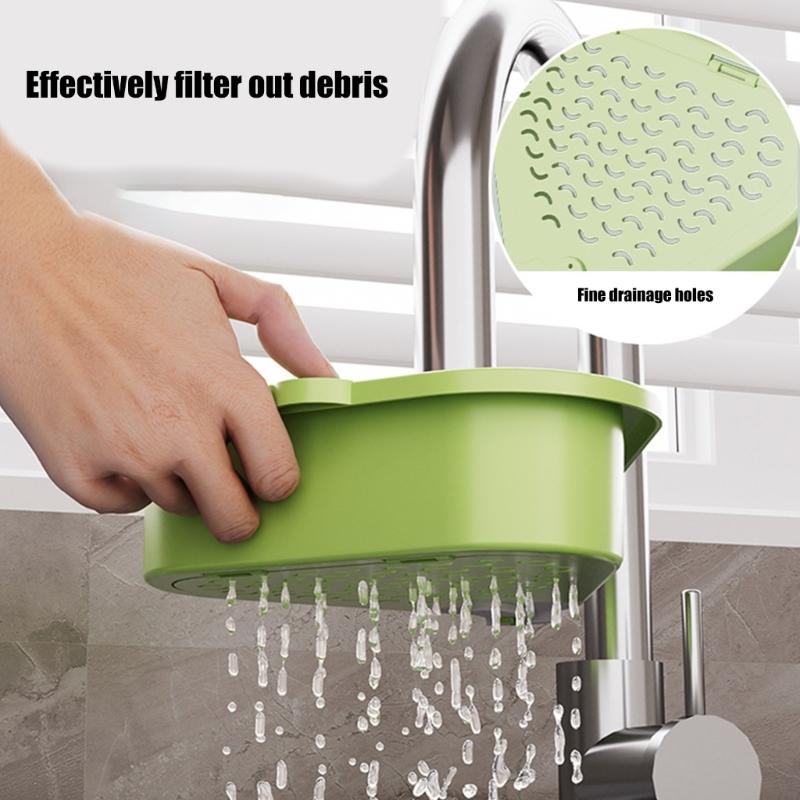 Durable Plastic Corners Strainer With Double Compartment Design For Efficient Sink Filtration And Storage