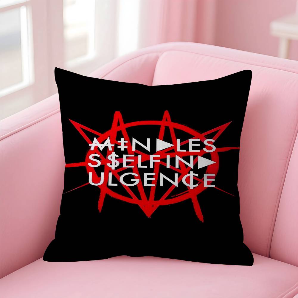 Famous Punk Bands MMindless Self Indulgence Pillow Cushion Cover Pillowcase Living Room Sofa Home Decor Customized