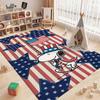 Snoopy Patriotic Parade Theme Rug Durable Stainresistant Easyclean Carpet For Kids Bedroom Play Area Home Party Decor Christmas Gift