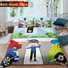 Copripiumino King Queen Auto della Polizia Set Biancheria da Letto Auto Cartone Animato Bambini Ragazzi Blu Grigio Veicoli di Emergenza Copripiumino in Poliestere