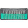 30pcs 3mm Shank Diamond Burs Set with Box for Dremel Electric Grinder Power Tool Accessories Abrasive Tools