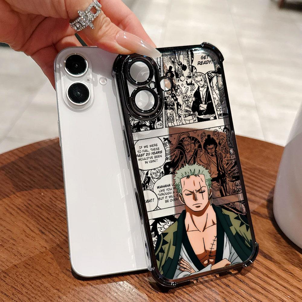 Anime O-One Pieces Shanks Soft Funda For iPhone 17 Pro 16 15 14 13 12 11 Pro Max Case 17 Plus 17E 16E 17Air Silicone Phone Cover