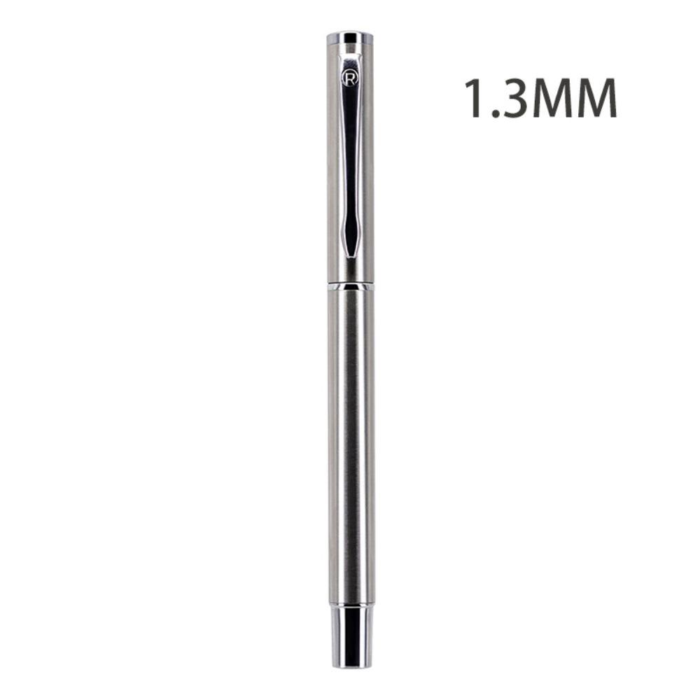 Metal Fountain Pen Curved Nib Smooth Writing Calligraphy Pen 0.38/0.8/1.3mm Tip Writing Signature Pen School Office