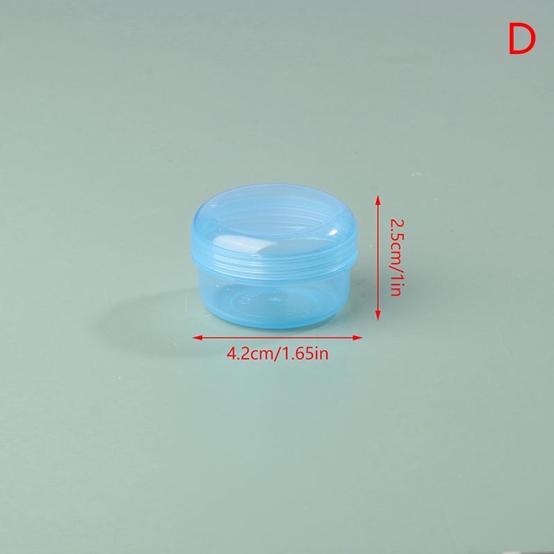 

1 шт. Мини-круглые прозрачные пластиковые маленькие коробки для хранения таблеток, контейнер для хранения ювелирных изделий, маленькая таблетка, портативная дорожная домашняя коробка 4.2*2.5cm синий