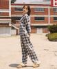 [BYC] Unisex Cotton Fleece Blue Check Pajama Set [Shipped from Korea] 100% Authentic