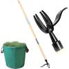 Weeder,Stand Up Weed Puller Tool with Long Handle  ,4Claw Steel Head Design  Easily Remove Weeds Without Bending, Pulling, or Kneeling.