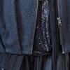 MAXZA Soft Volume Cap Sleeve Zip Up Vest Ze10qj021nh