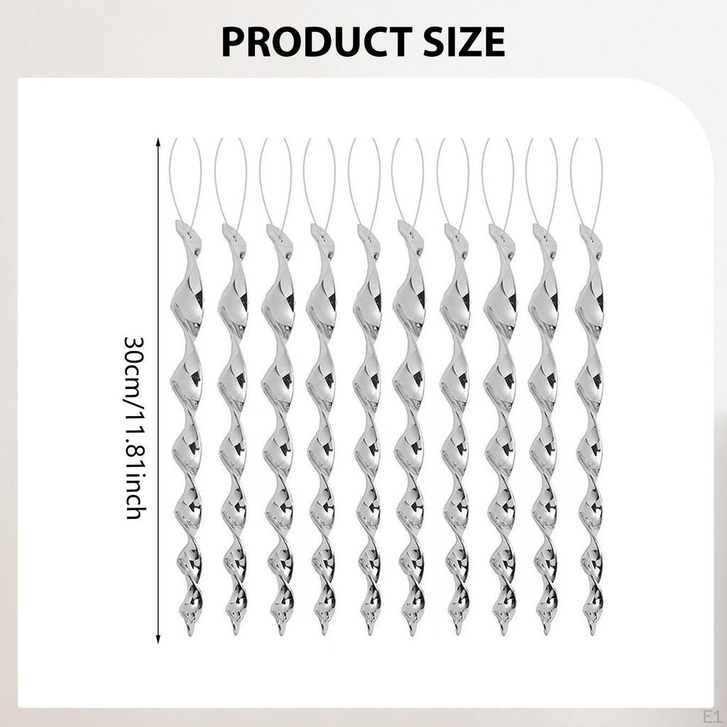 10 Pieces 12 inch Bird Twist Rods Reflective Ornamental, Birds Repelling Device