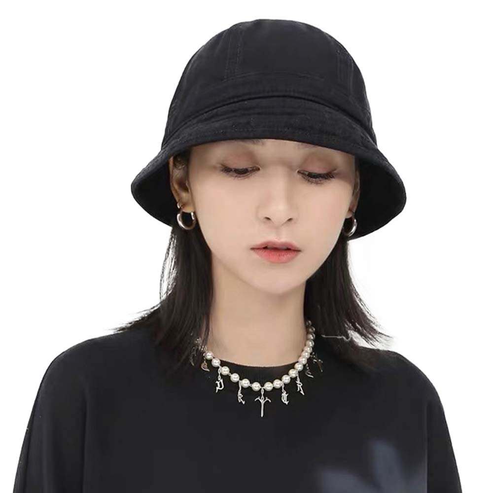 Croogo Wide Bucket Sun Hat for All Soft Heatstroke UV Classic Ring Bucket Hat for Men and Women Fisherman's Hat, Brim, Hat, Weather, Hat, Prevention,