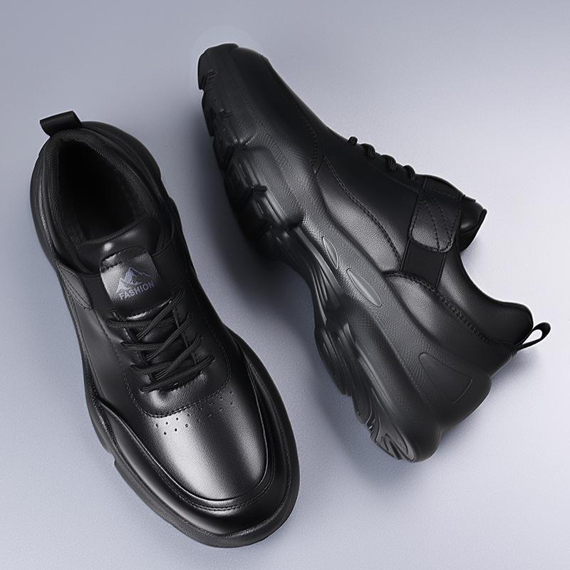 Fashion Leather Moccasins Lace Up Men Business Shoes All-match Male Walking Shoes New Handmade Sneakers High Quality Mens Casual Shoes