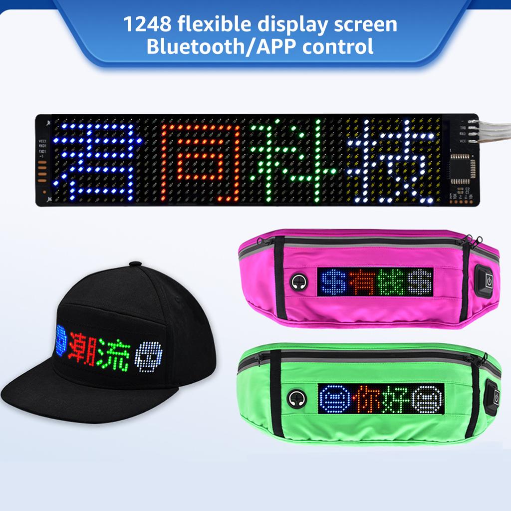 LED Sign Flexible Scrolling Panel 8 Display Actions RGB Multi-color Text APP