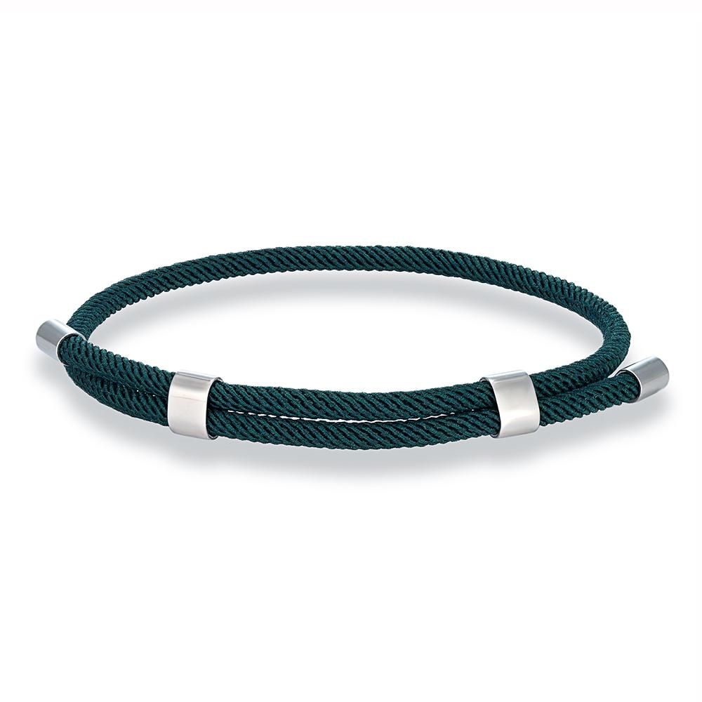 Simple Men Women Bracelet 3mm Durable Marine Rope With Polished Steel Closure Jewelry Summer Beach Gifts