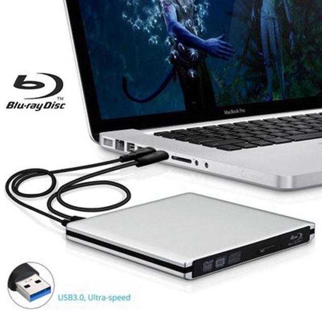 Aluminum Alloy High-Speed 4K Blu-ray Combo Optical Drive for Notebook & Desktop PC