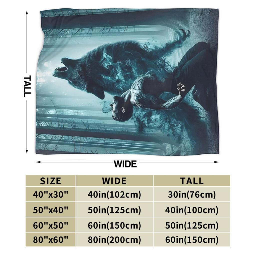Teen Wolf  Blanket Coral Fleece Plush Movies Super Warm Throw Blanket for Airplane Travel Bedroom Quilt