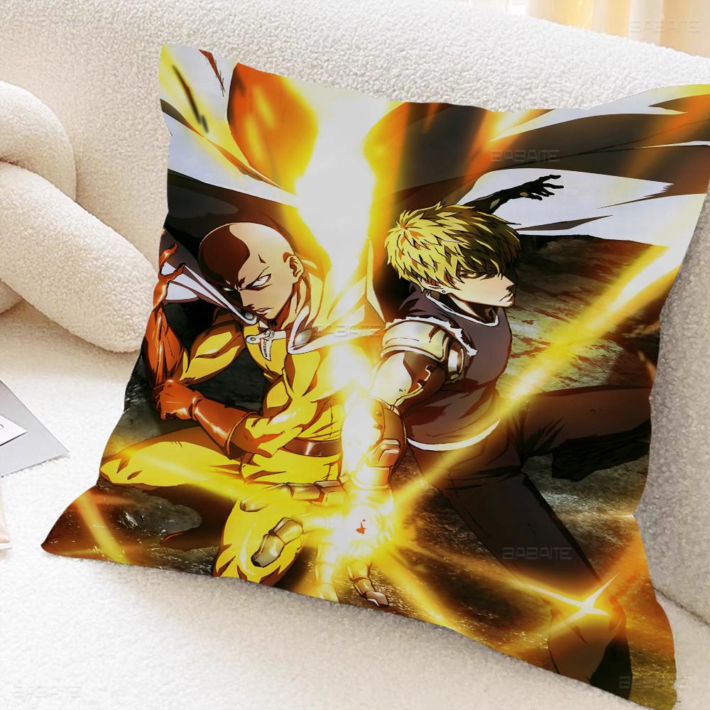 Anime One Punch Man Maple Design Cushion Cover Happy Autumn Harvest Decor Holiday Decorati Pillow Cover