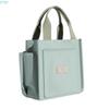 X7XC Convenient Canvas Lunch Bag with Multiple Compartments Japanese Handbag Perfect for Carrying Your Belongings