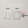12PCS Alloy Square Porthole w PVC Lens Model Miniature Boat Windows Length 20/17/14.5/11.5mm for Simulated Ship Decorative Parts