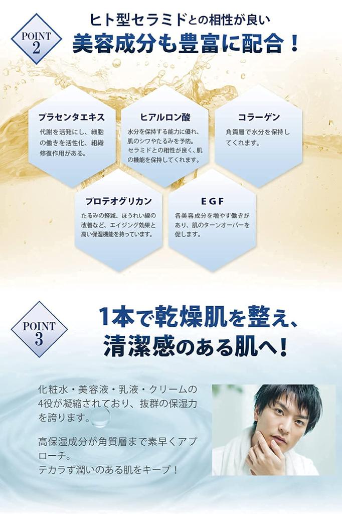 Dandy House Gel Skin Care 1 Bottle Bottle 50g 60 All-in-One Men's [1 (approx. Days' Worth)]