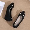 Women's Spring/Autumn Wedge Loafers: Comfortable Pointed Toe with Hidden Height and Soft Sole