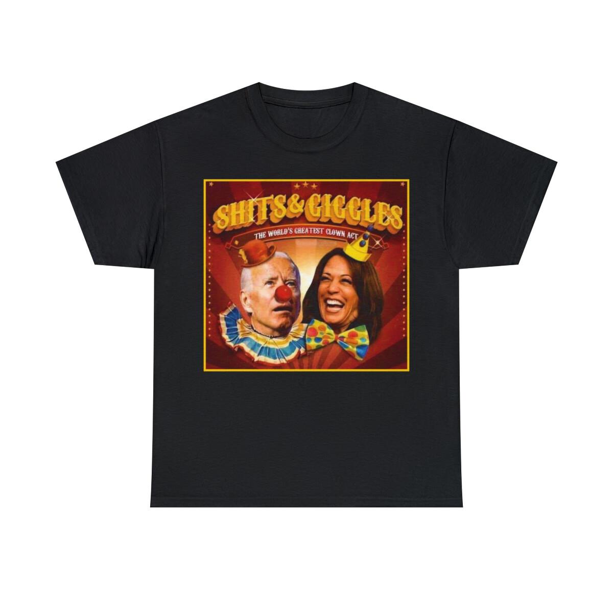 Joe Biden and Kamala Harris are Shits&Giggles Unisex Heavy Cotton Tee M
