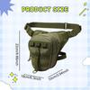 Bag Hip Pouch Decor, Multifunctional Waist Motorcycle Pack for Running, Riding, Cycling