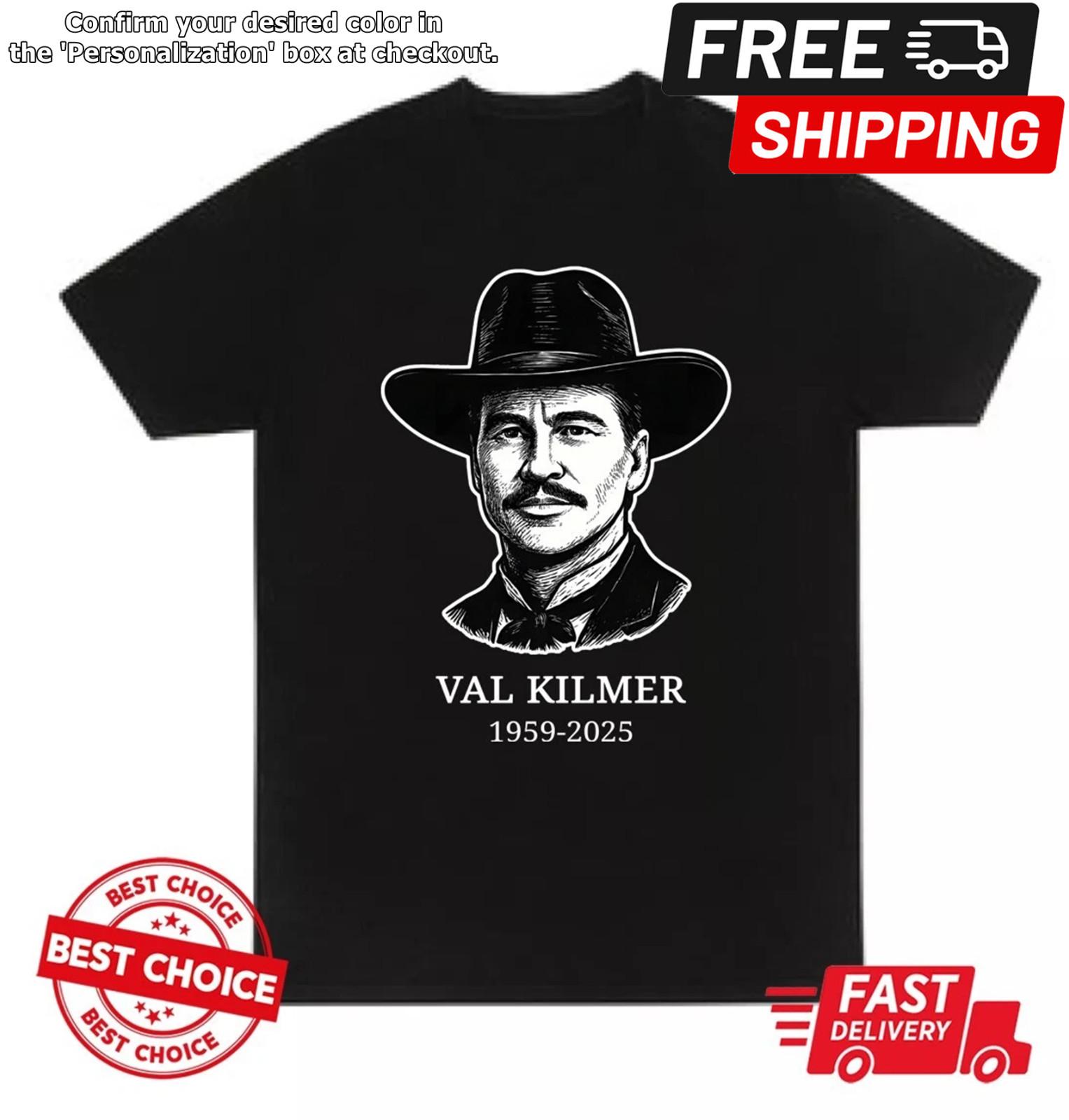 Val Kilmer 1959 - 2025 Rip Shirt, Memories Val Kilmer, Shirt For Fans XXXL