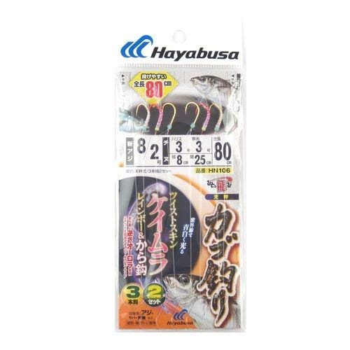 

Hayabusa One Jump Twisted Keimura Rainbow Kara Hook 80 см 3 крючка HN106 и 8-3-3