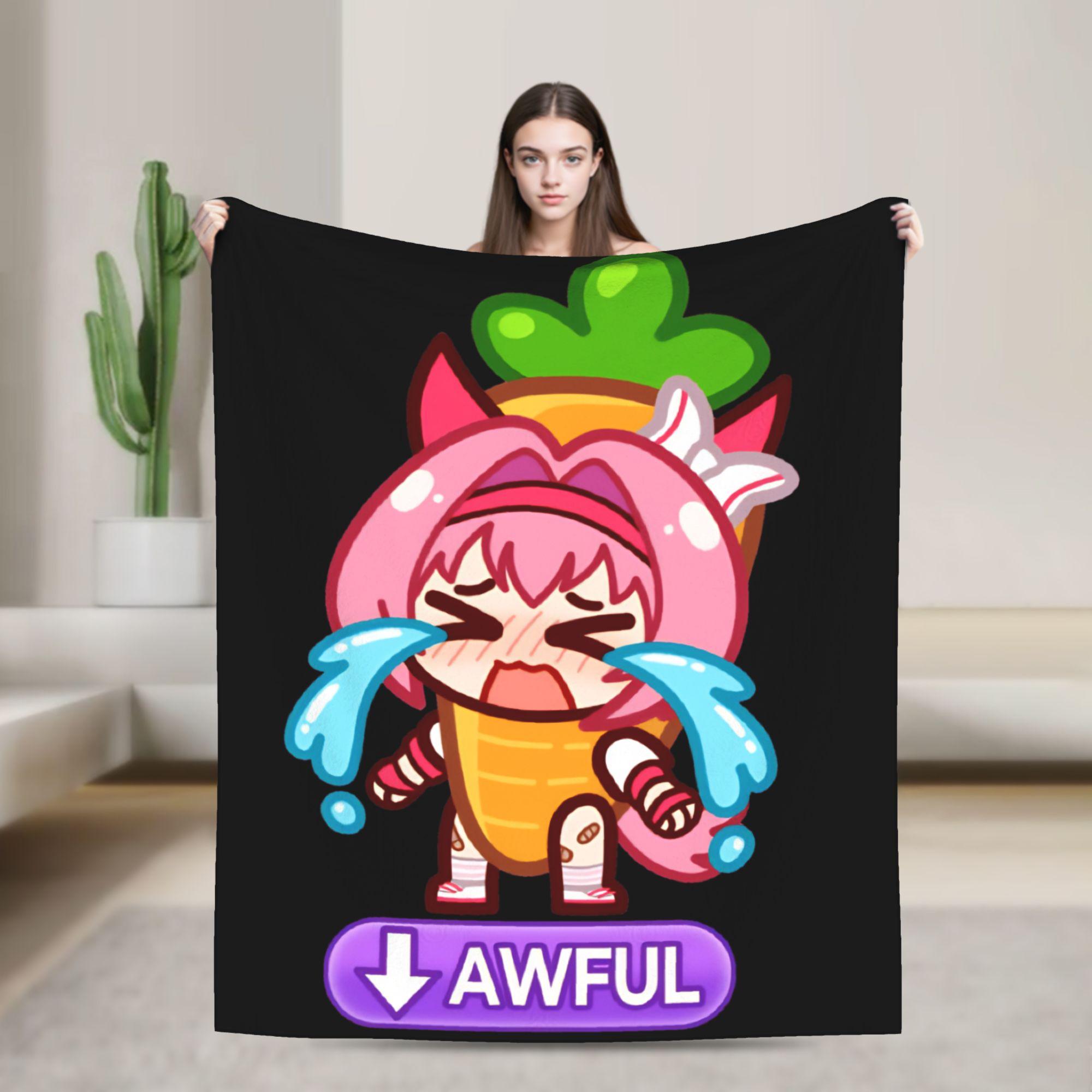 Haru urara Warm Soft Blanket  Girls Boys Plush Throw Blanket Print Bedroom Flannel Bedspread Sofa Bed Cover 75x100cm (30x40inch)