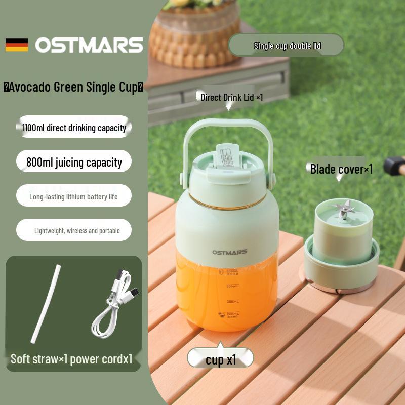 

OSTMARS German Portable Juicer: Large Capacity, Wireless, Multifunctional, Perfect for Fresh Juice & Ice Crushing 300-999 units
