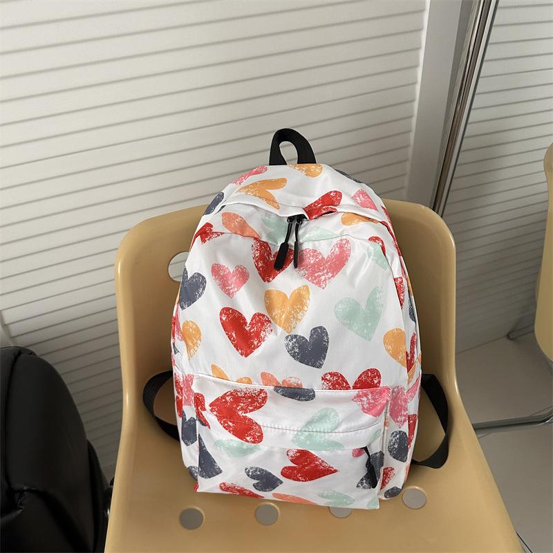 New Schoolbag Female Style, College Student Backpack Primary School Junior High School Leisure College Style Backpack Female