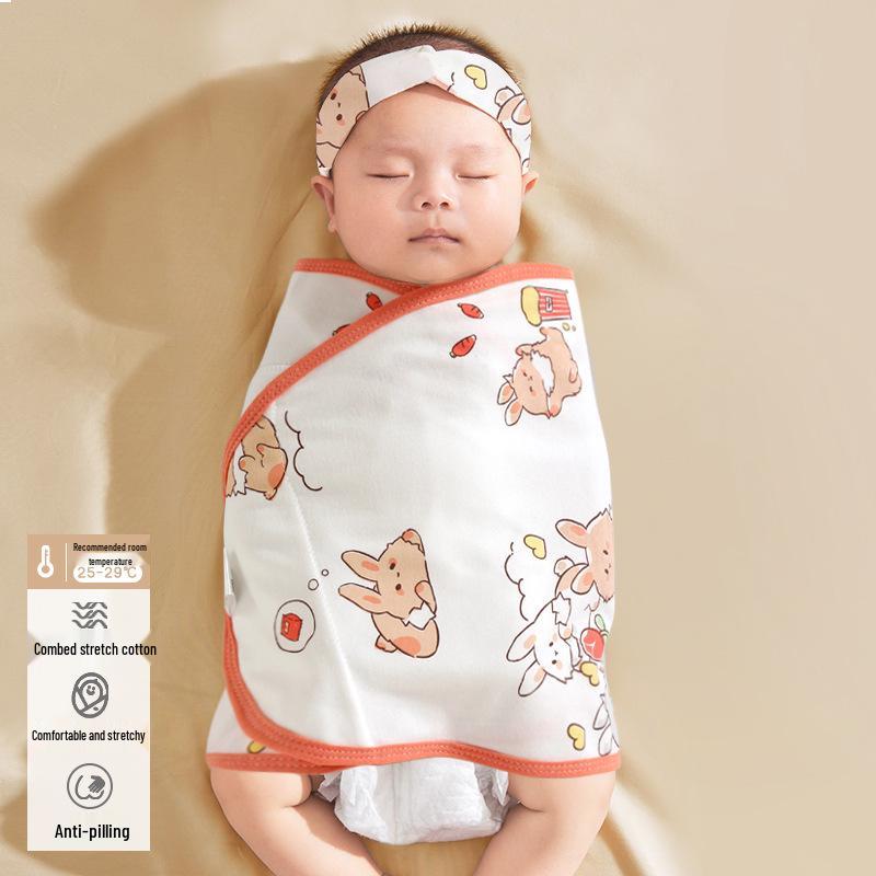 

Спальный мешок для новорожденных против испуга: Легкое пеленальное одеяло для весны/лета. 35x80cm