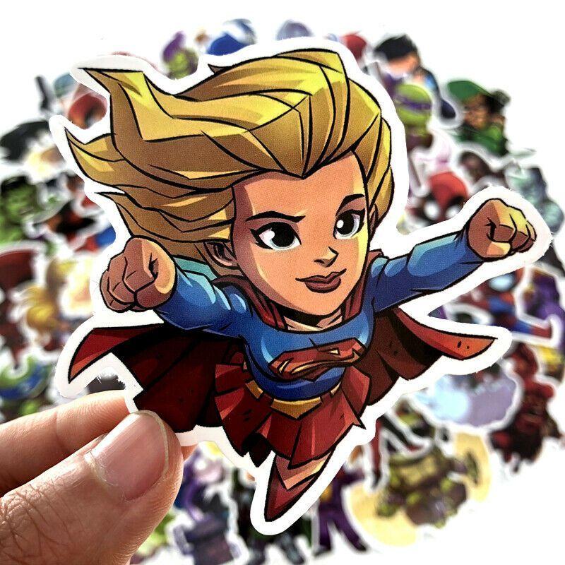 100pcs Multicolor Super Hero Stickers For Luggage Laptop Skateboard Bicycle Car