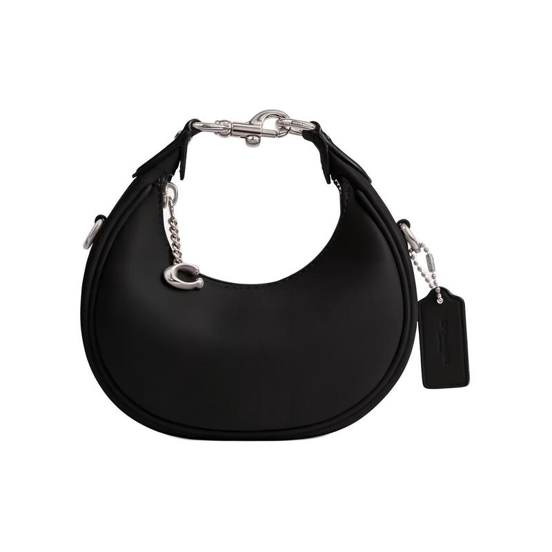 Coach JONIE 15 Top Zipper Closure Cow Leather Shoulder Crossbody Handbag Mini Women's Black